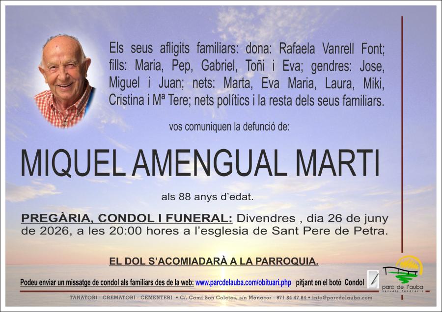 MIQUEL  AMENGUAL MARTI