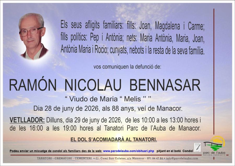 RAMÓN NICOLAU BENNASAR