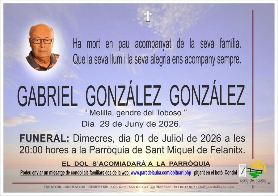GABRIEL GONZÁLEZ GONZÁLEZ