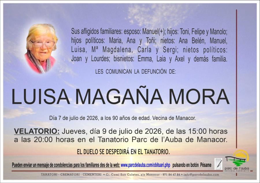 LUISA MAGAÑA MORA