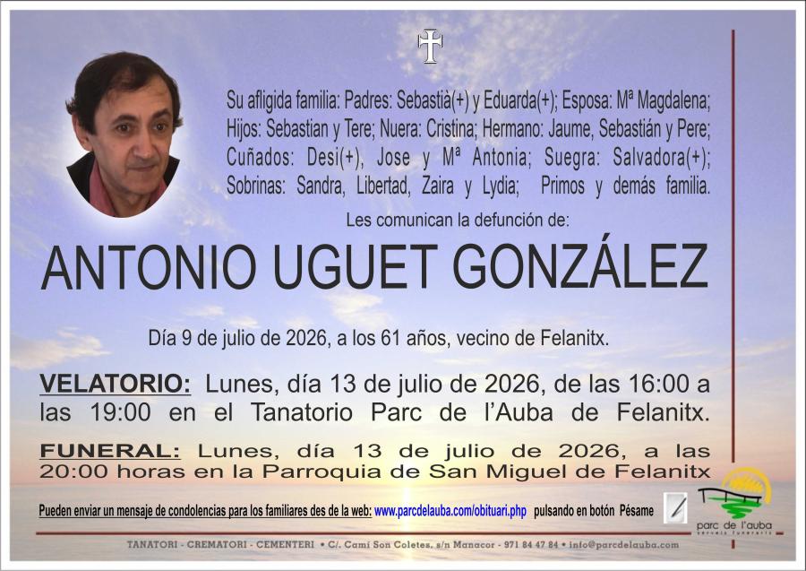 ANTONIO UGUET GONZALEZ