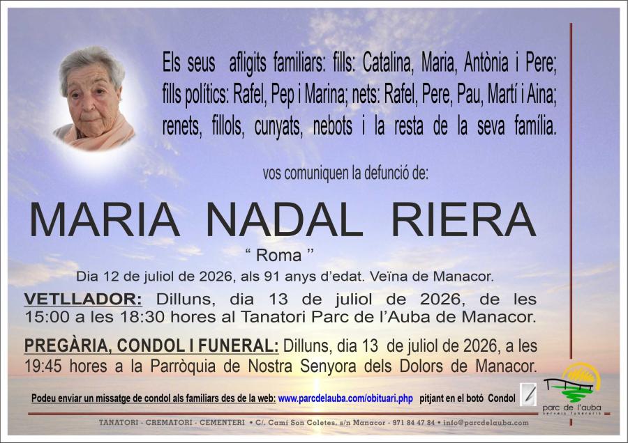 MARIA NADAL RIERA