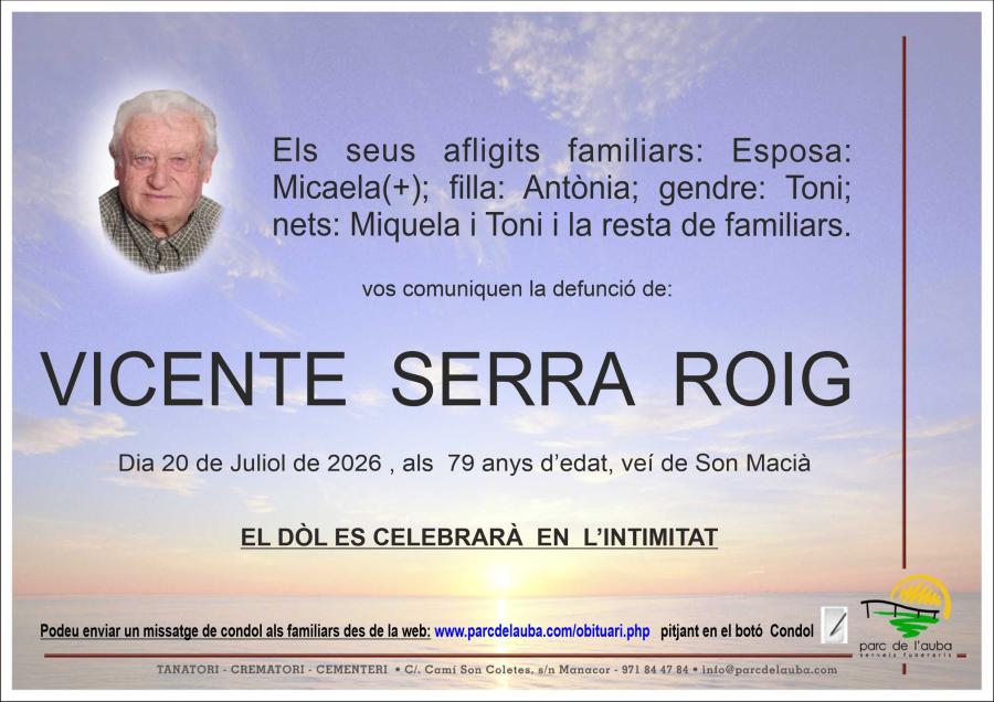 VICENTE SERRA ROIG