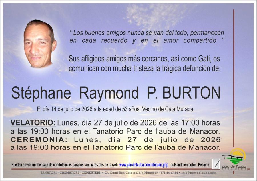 STÉPHANE RAYMOND P. BURTON