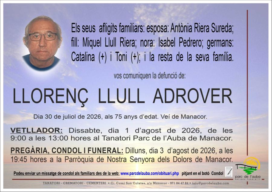 LLORENÇ LLULL ADROVER