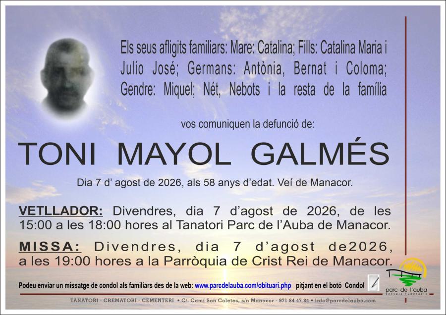 TONI MAYOL GALMÉS