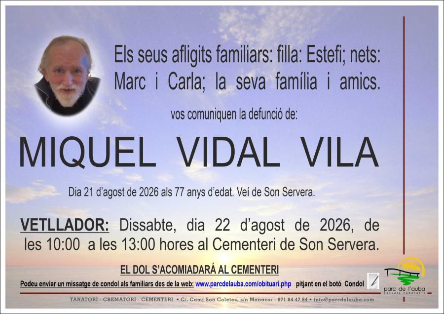 MIQUEL VIDAL VILA