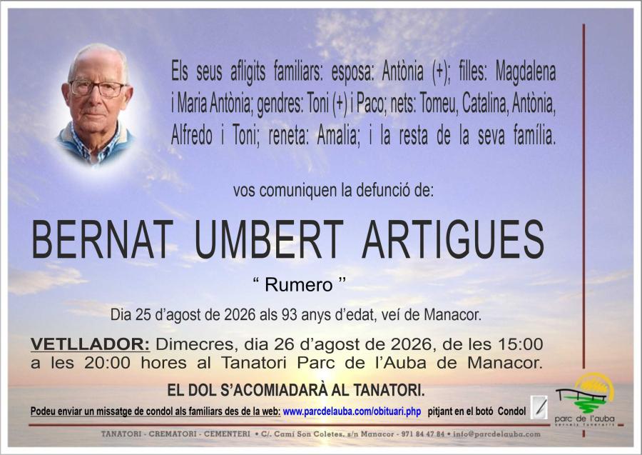 BERNAT UMBERT ARTIGUES