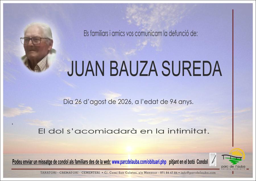 JUAN  BAUZA SUREDA