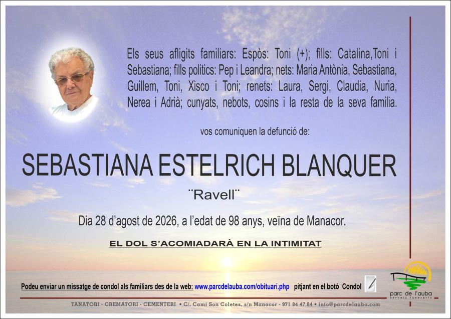 SEBASTIANA ESTELRICH BLANQUER