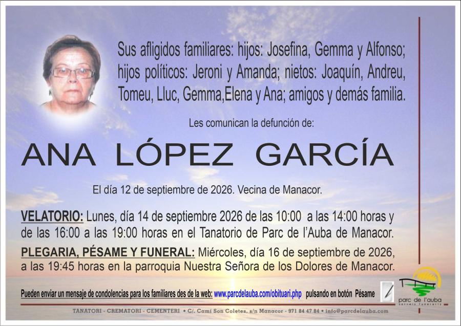 ANA LÓPEZ GARCÍA