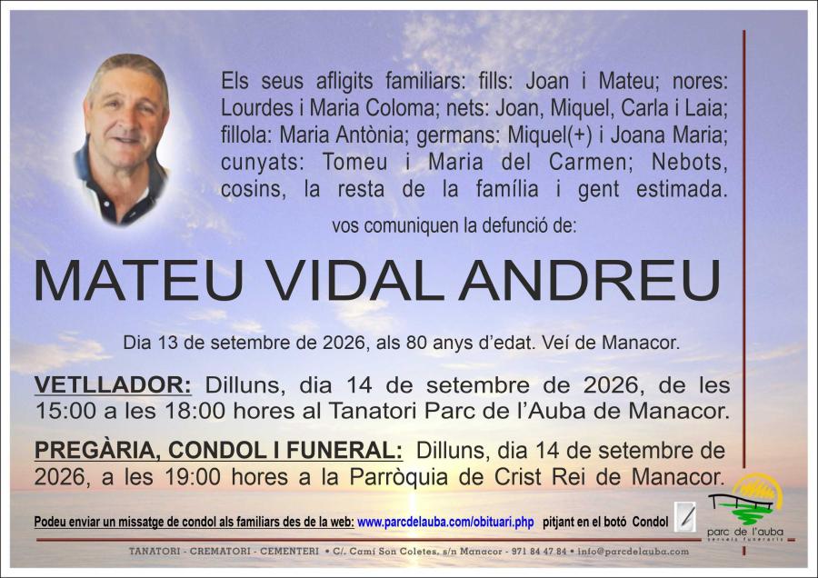 MATEU VIDAL ANDREU