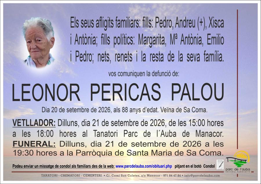 LEONOR  PERICAS PALOU