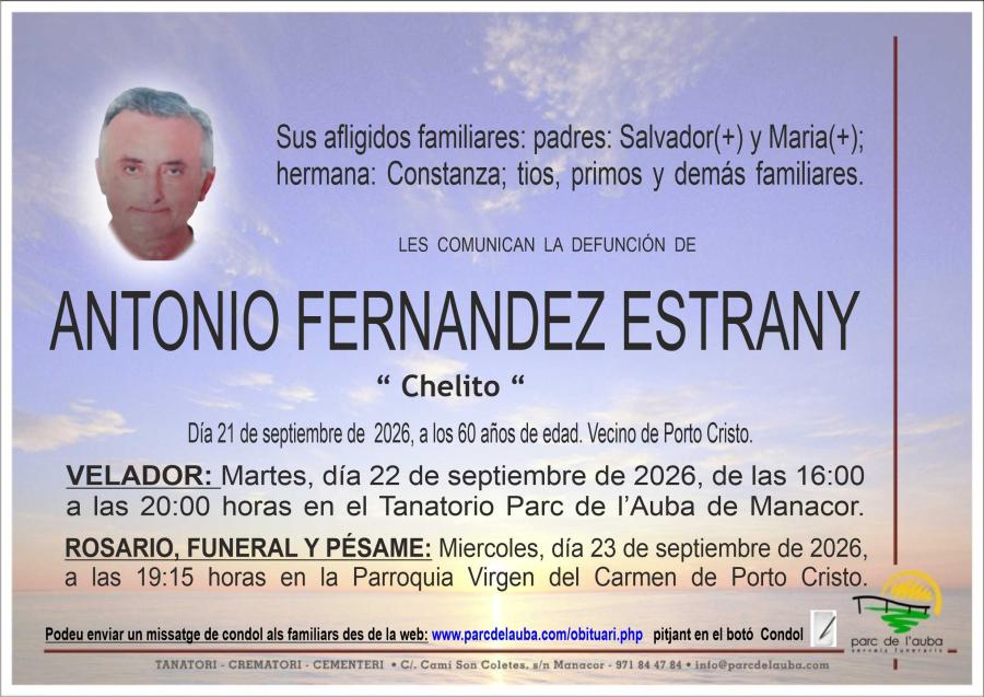 ANTONIO FERNANDEZ ESTRANY