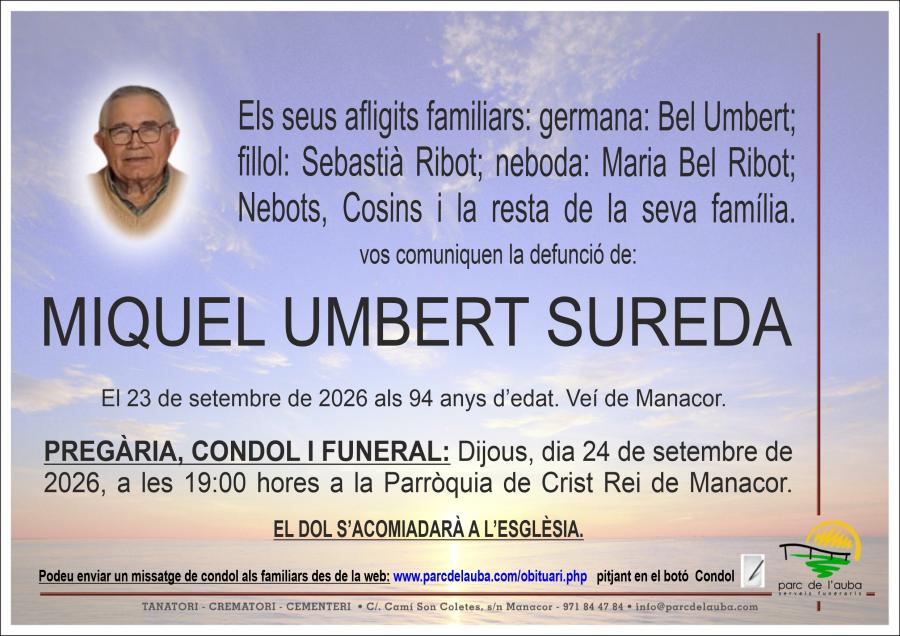 MIQUEL UMBERT SUREDA