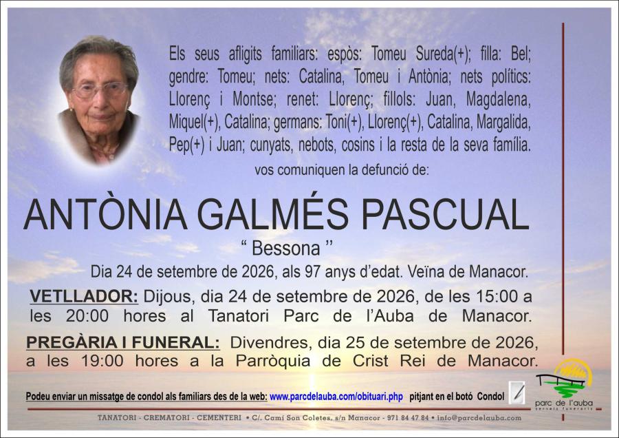 ANTÃ'NIA  GALMÉS PASCUAL