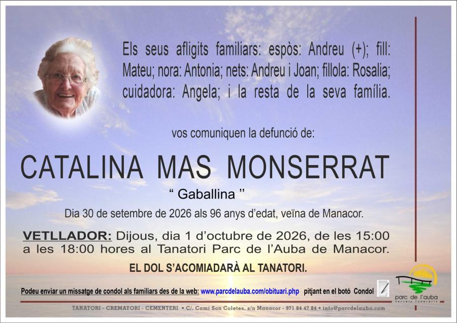 CATALINA MAS MONSERRAT