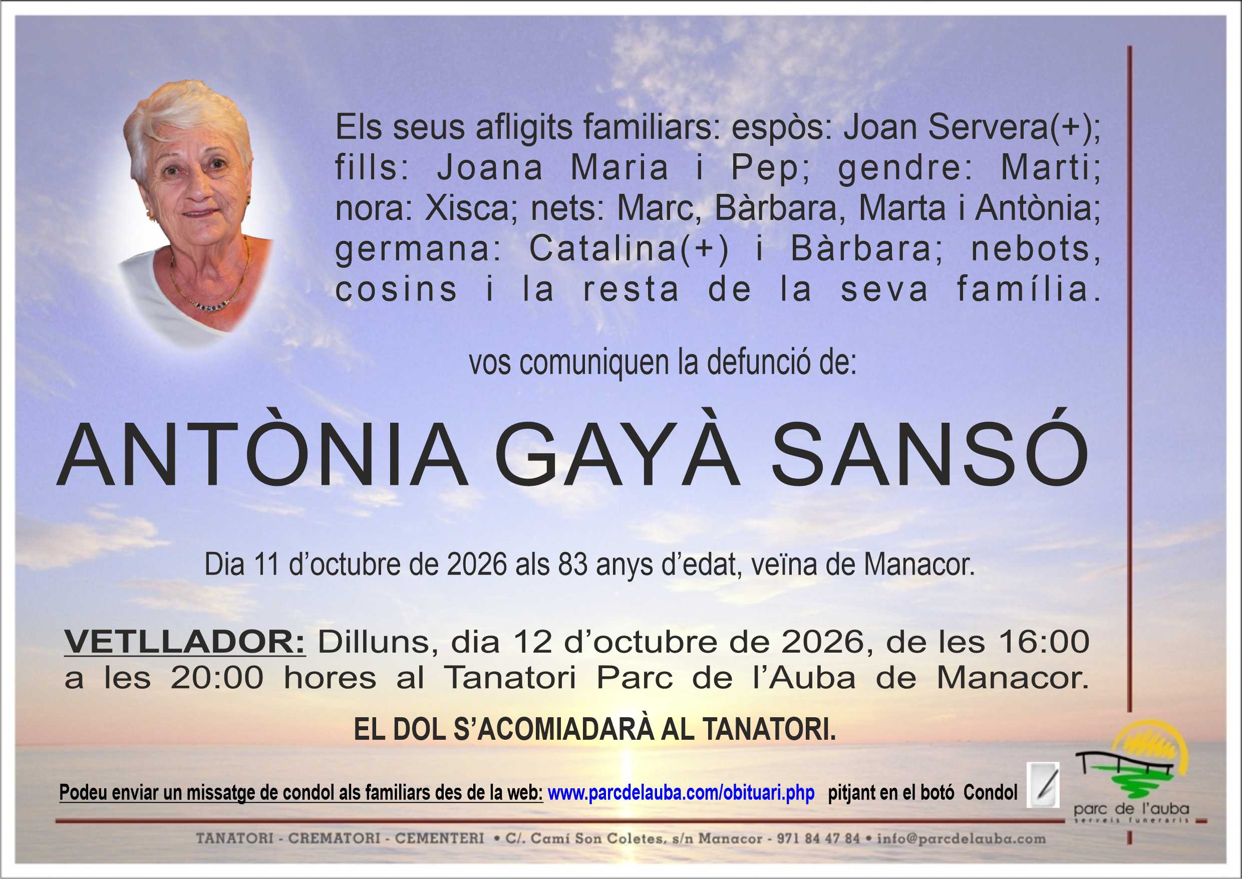 ANTÒNIA GAYÀ SANSÓ