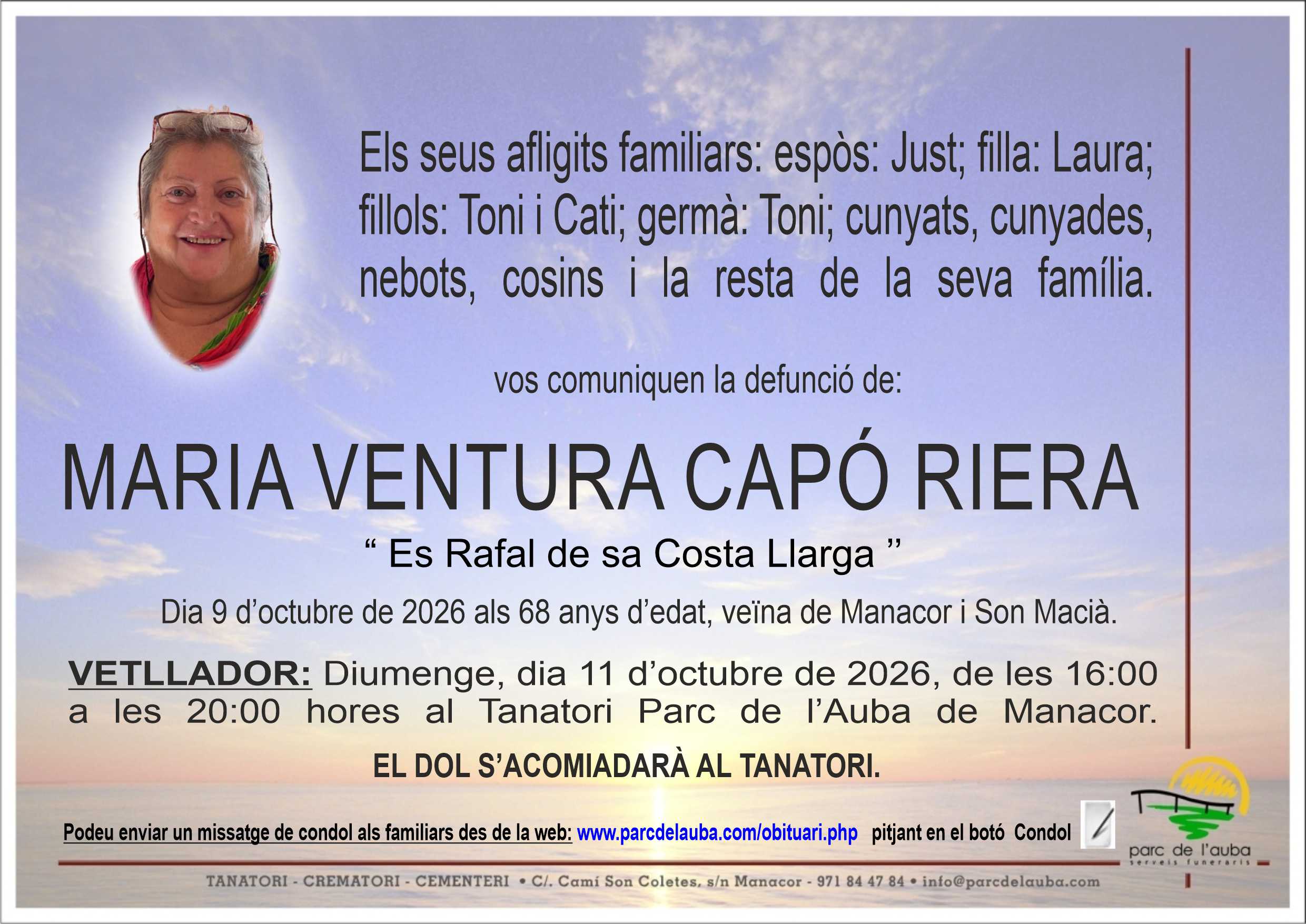 MARIA VENTURA CAPÓ RIERA