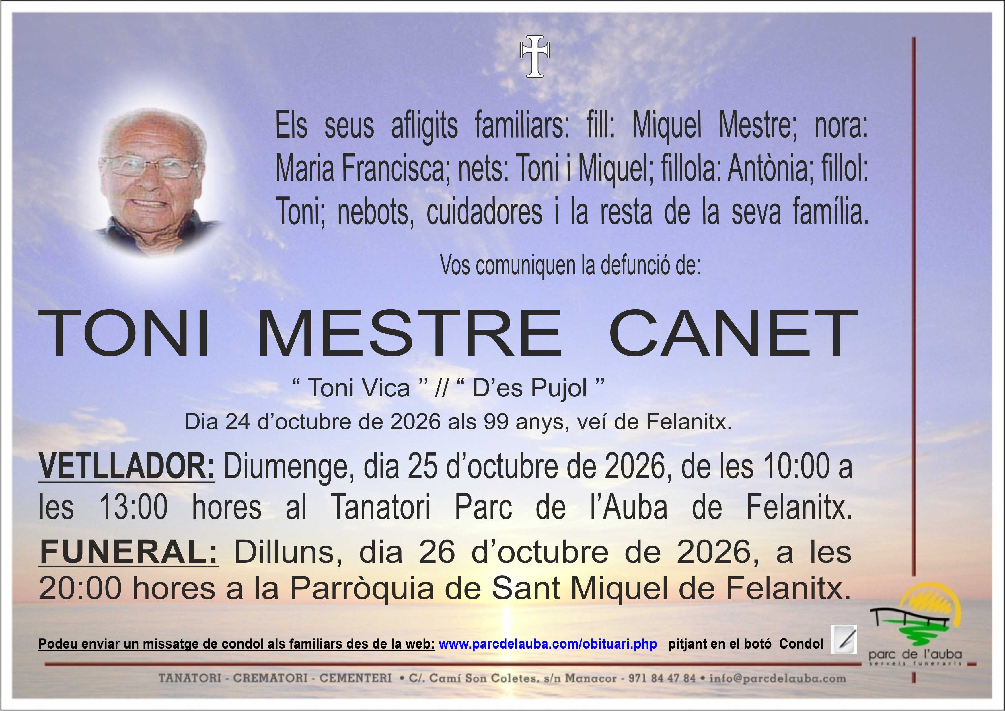 TONI MESTRE CANET