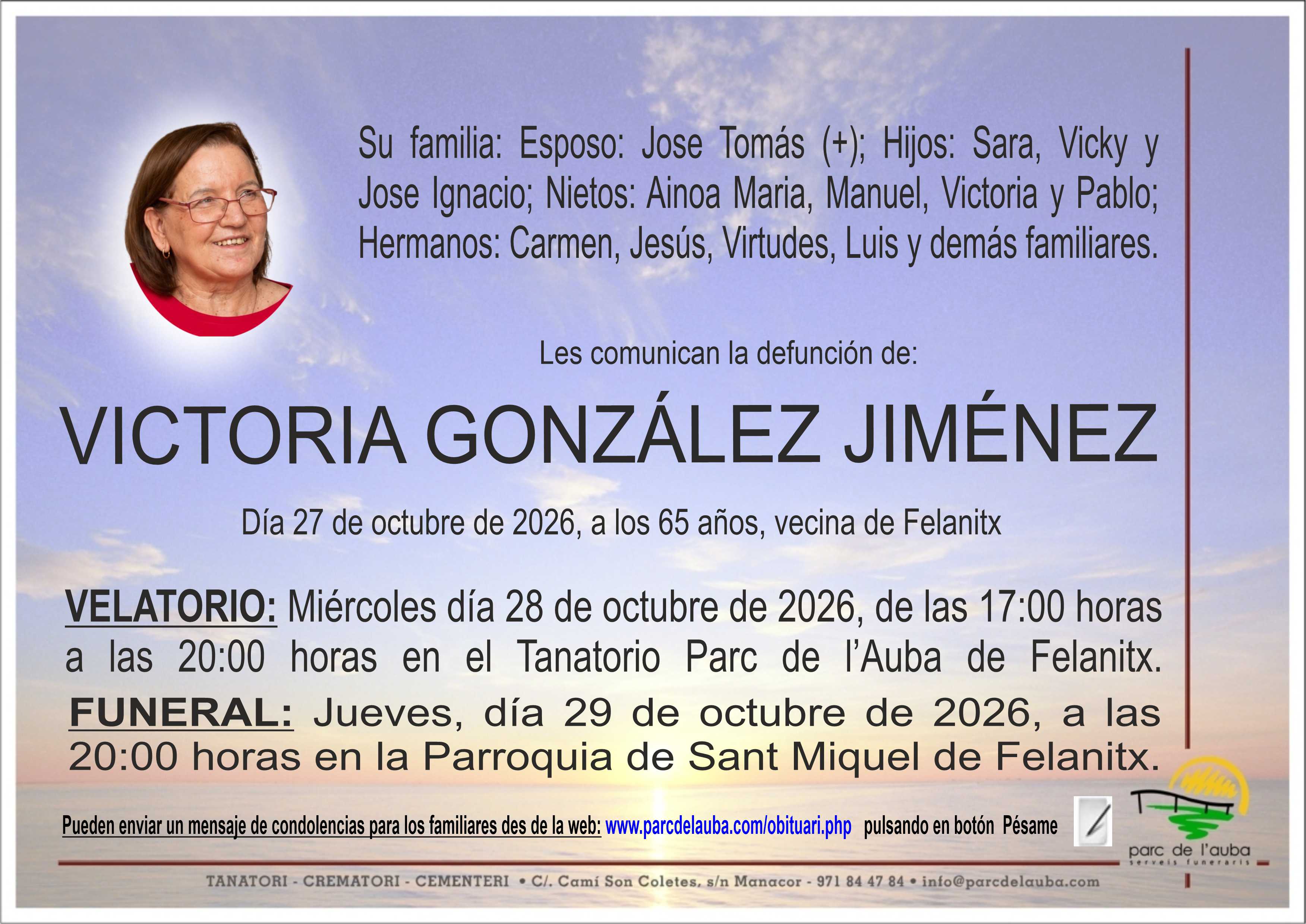 VICTORIA GONZÁLEZ JIMÉNEZ